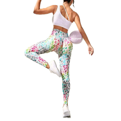 Rainbow workout seamless leggings