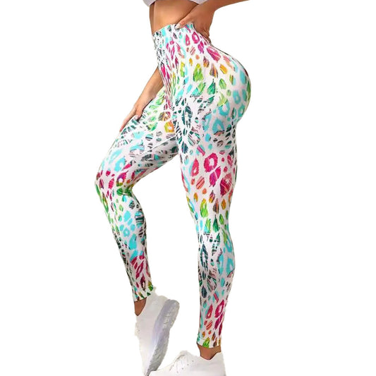 Rainbow workout seamless leggings