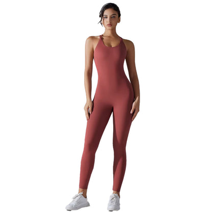 Mailan Full Length Criss Cross Yoga Bodysuit