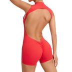 Baller Babe Open Back Training Jumpsuit Shorts V2