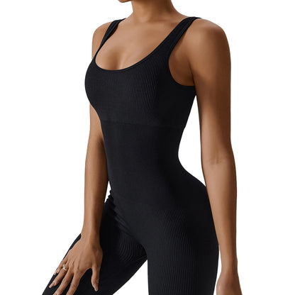 Baller Babe Seamless Bodysuit Ribbed in Black