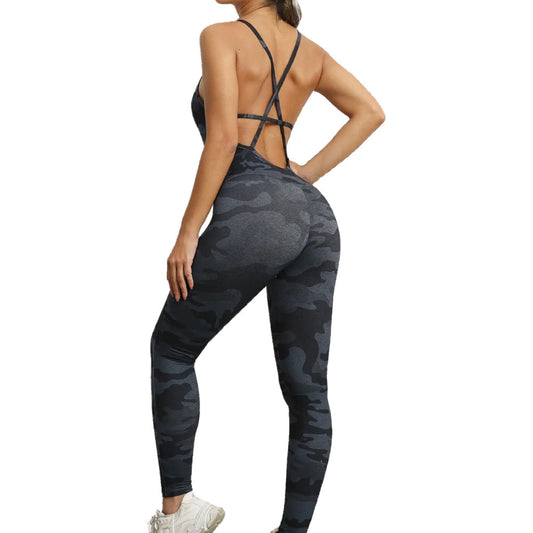 CAMO GREY SHAPEWEAR WOMENS BODYSUIT GYMWEAR YOGA UNITARD IN AUSTRALIA