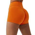 Baller Babe High Waisted scrunch Shorts in Orange