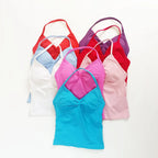 Seamless Halter Full Length Singlet Top