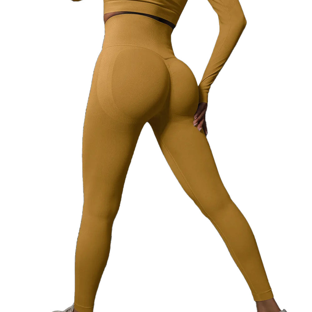 Abode Seamelss Leggings in Mustard Yellow