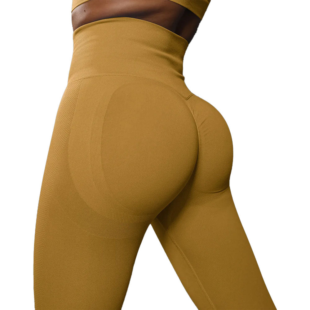 Abode Seamelss Leggings in Mustard Yellow