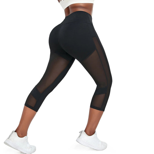 best 3/4 Gym Sport leggings in black  women