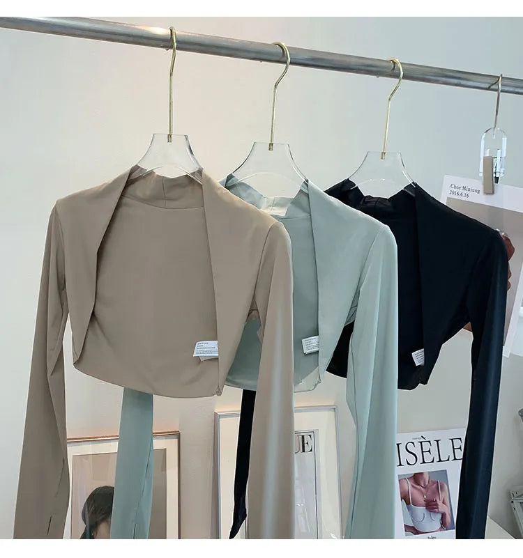 Baller Babe Bolero Long Sleeve Cardigan Jacket