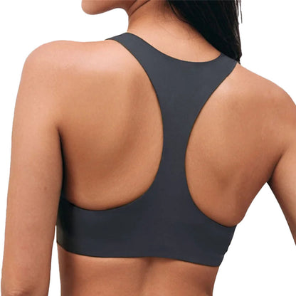 Black T Back Yoga Sports Bra