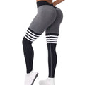Baller Babe Thigh High Sock Leggings Grey/Black