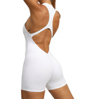 Baller Babe gym Bodysuit with Zip White