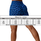 seamless blue animal print activewear gym shorts australia