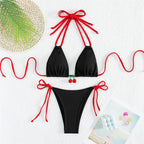 Pop My Cherry Bikini String Top and Bottom (Set)