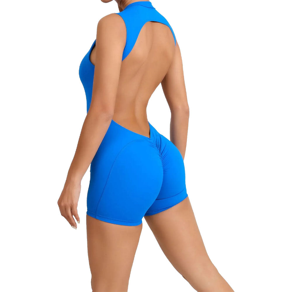 Baller Babe Open Back Training Jumpsuit Shorts V2
