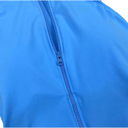 Baller Babe gym Bodysuit with Zip Ice Blue