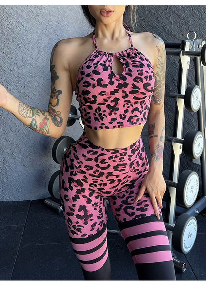 Baller Babe Thigh High Animal Print Leggings - Pink