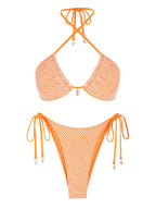 Zaful Meshed Bikini Top and Bottom (Set)