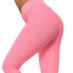 Honeycomb Scrunch Leggings - Jet Black