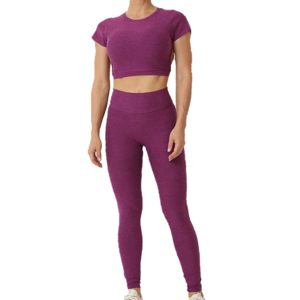Pump Curve active leggings with Tee SET Purple