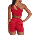 Miami Cargo Shorts with Off Shoulder Crop Top Set