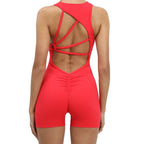 Tiffany Jumpsuit Shorts Ferrari Red