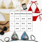 Shiney Glam Bikini Pink Set