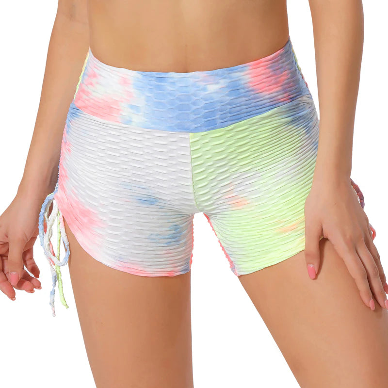 Baller Babe Tie Dye Shorts - Blue