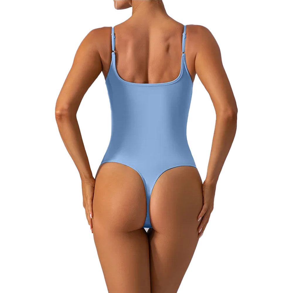 Blue Core Leotard with G-String