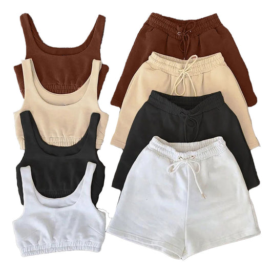 Layla Lounge Set shorts and crop