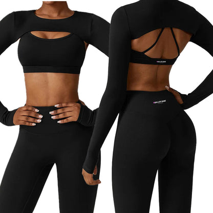 Nikia Leggings with Sports Tops SET of 3