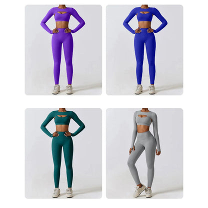 Nikia Leggings with Sports Tops SET of 3