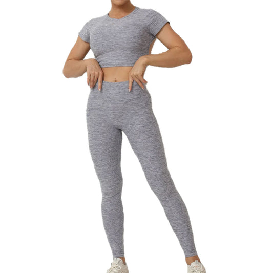 Pump Curve active leggings with Tee SET Grey