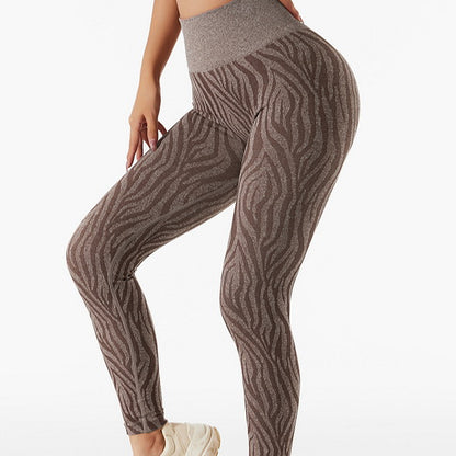 coffee zebra yoga leggings seamless australia sale