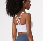 Baller Babe Savana Top With Cross Back Blue