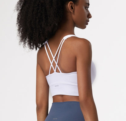 Baller Babe Savana Top With Cross Back Blue