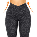 leopard animal print yoga leggings