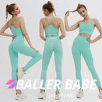 Seamless Leggings and Crop Top Baller Babe