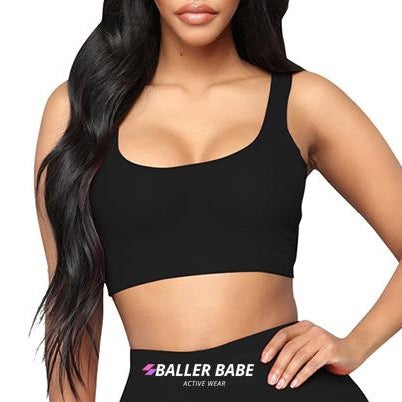 Baller-babe-black-sports-bra-crop-top-yoga-australia-supportive