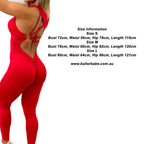 Tiffany Active wear Bodysuit Romper Leggings White