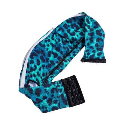 Leelo Leopard Tube Sports Bra Scrunch High Waist Leggings Set