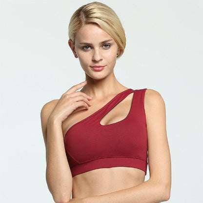 Red crop top bra baller babe