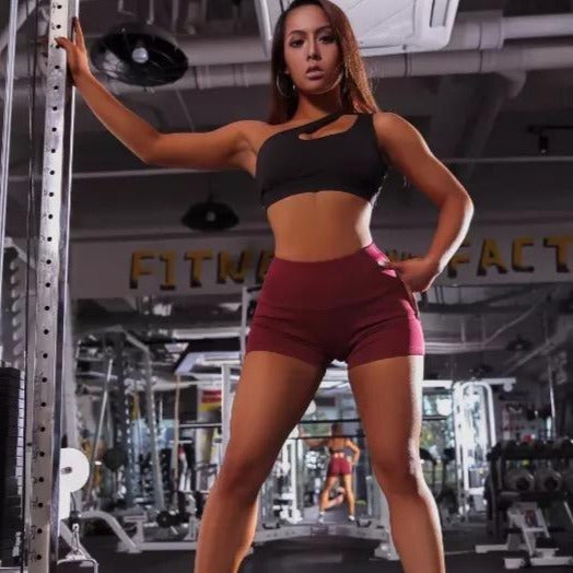 Black crop bra by baller babe active wear