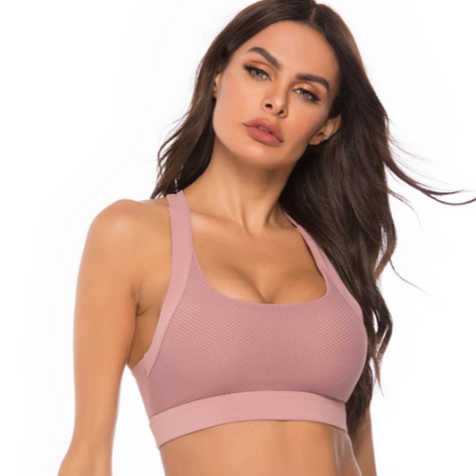 baller babe pink supportive crop top