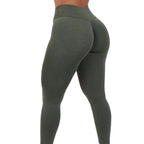 Lazy Sundays V waist Leggings - Khaki Green