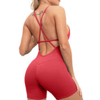 Baller Babe jumpsuit one piece Shorts Red