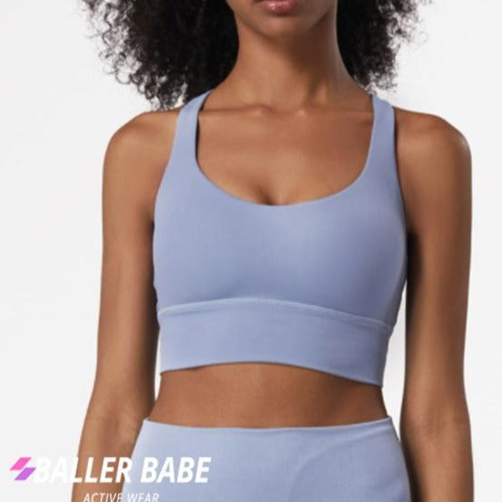 Savana Light Blue Crop Top