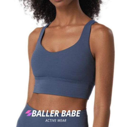 Savana Crop Top Dusty Blue