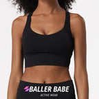 Baller Babe Savana Crop Top Black
