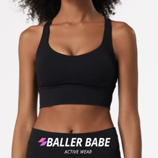 Baller Babe Savana Crop Top Black
