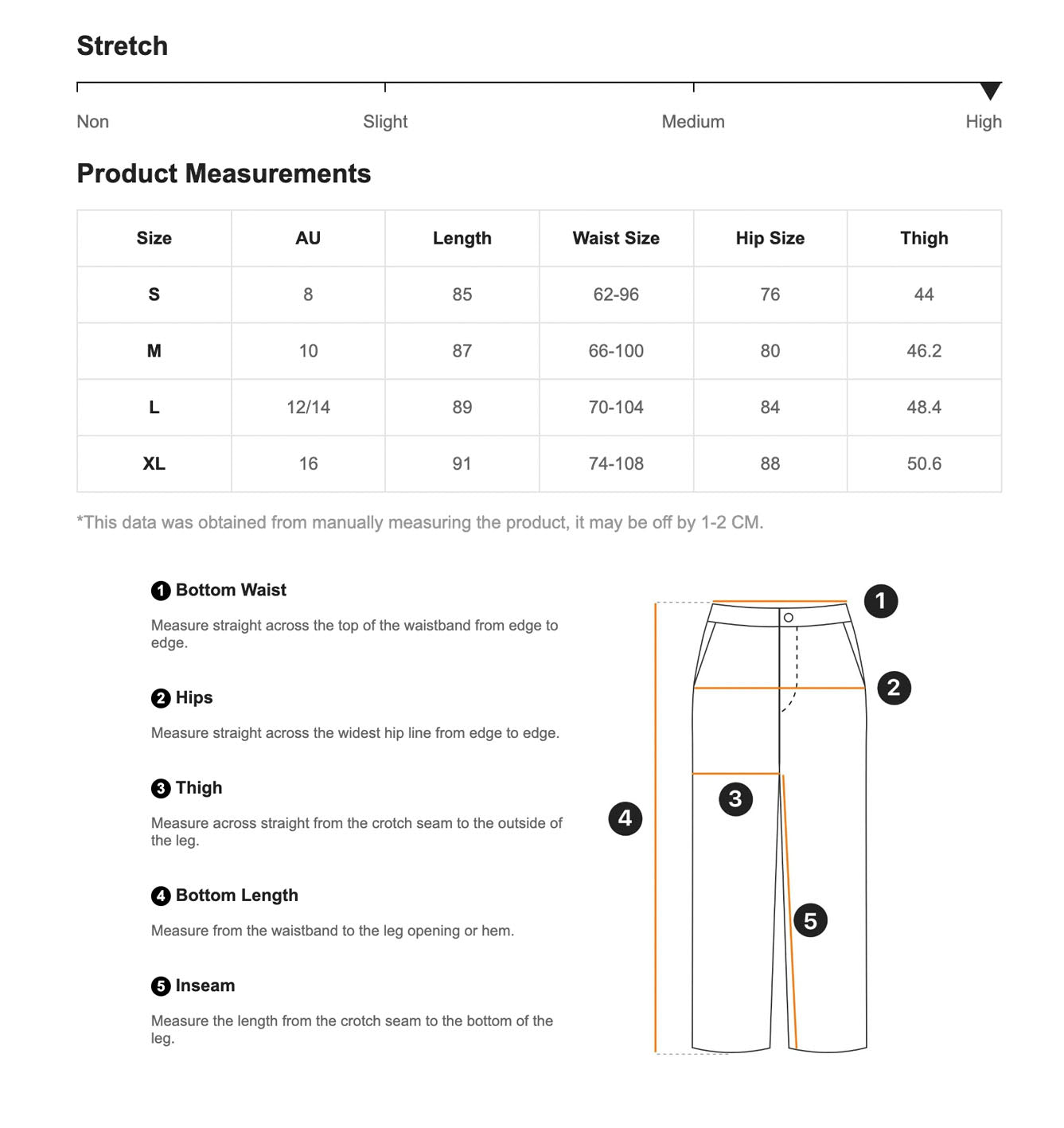 scrunch leggings honey comb australia activewear size guide